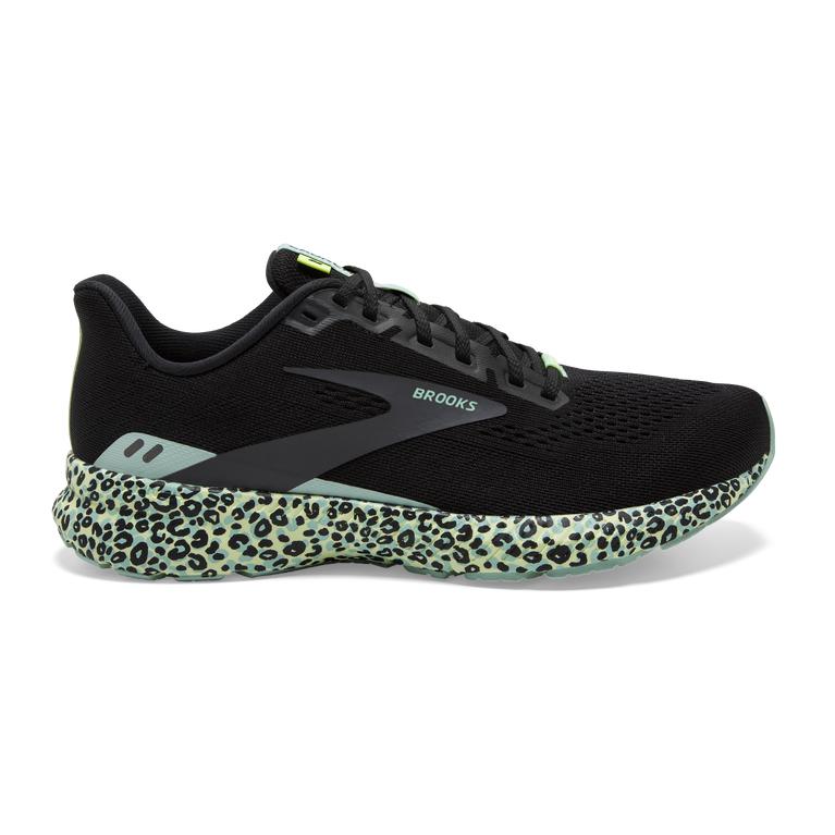 Brooks LAUNCH 8 Light Cushion Road Running Shoes Womens Online - Black/Ebony/grey Charcoal/Ocean Min